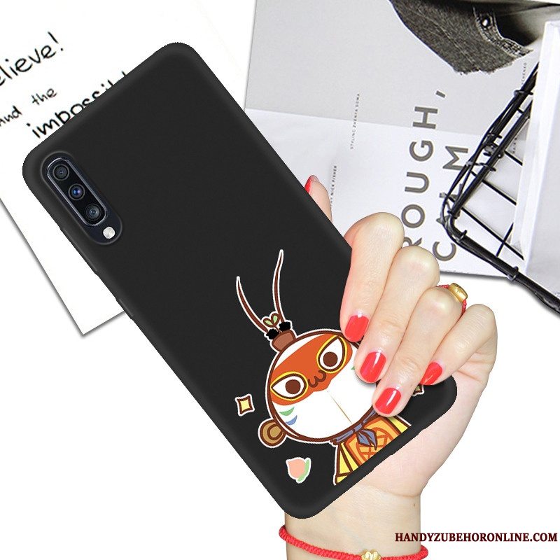 Etui Samsung Galaxy A70s Cartoon Hængende Ornamenter Telefon, Cover Samsung Galaxy A70s Blød Sort