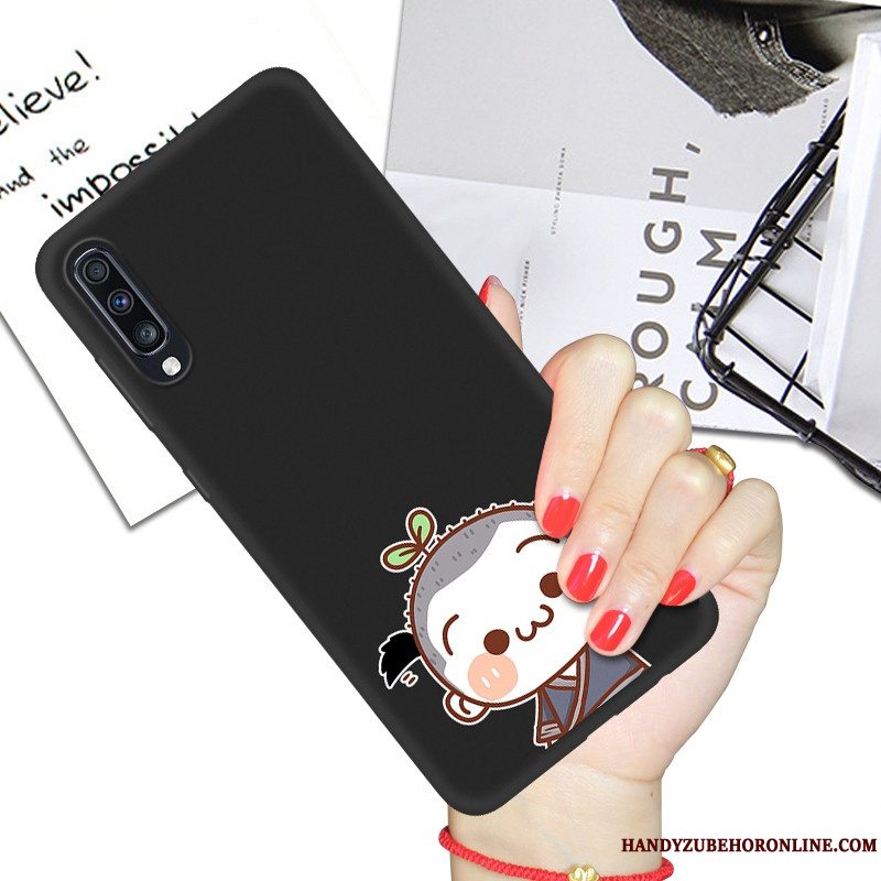 Etui Samsung Galaxy A70s Cartoon Hængende Ornamenter Telefon, Cover Samsung Galaxy A70s Blød Sort