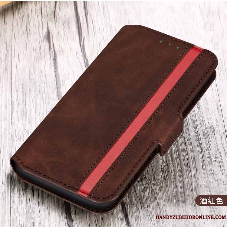 Etui Samsung Galaxy A70s Folio Telefonanti-fald, Cover Samsung Galaxy A70s Beskyttelse High End Sort