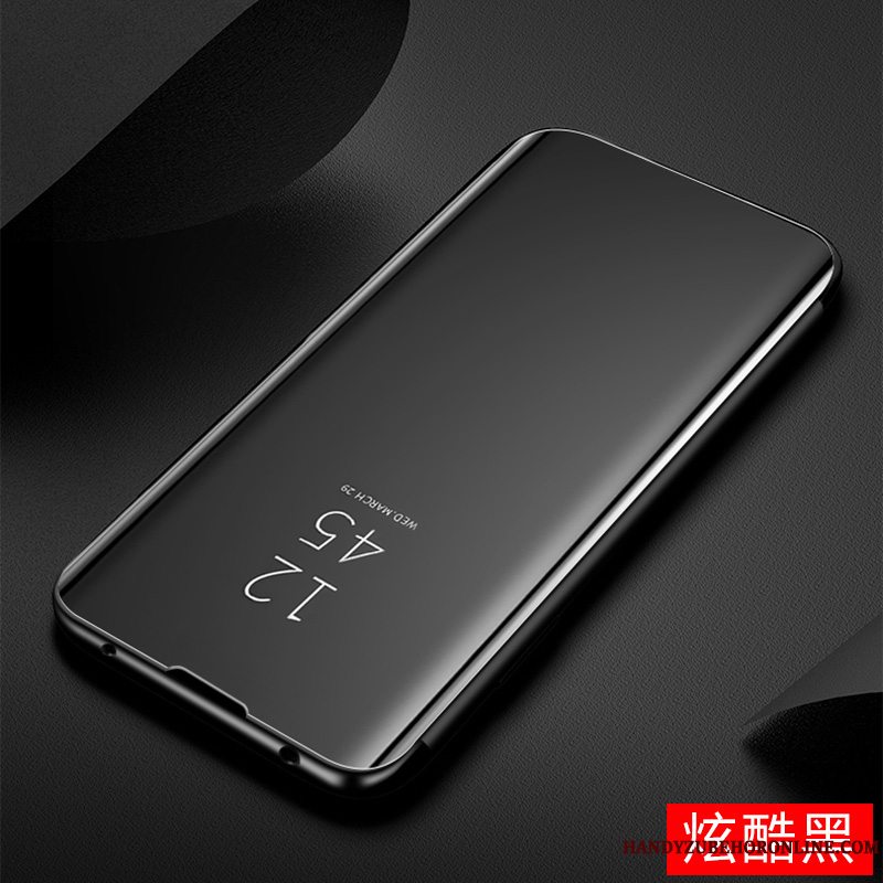Etui Samsung Galaxy A70s Folio Telefonspejl, Cover Samsung Galaxy A70s Læder Guld