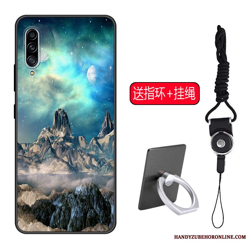 Etui Samsung Galaxy A70s Silikone Europa Telefon, Cover Samsung Galaxy A70s Beskyttelse Vind Hvid