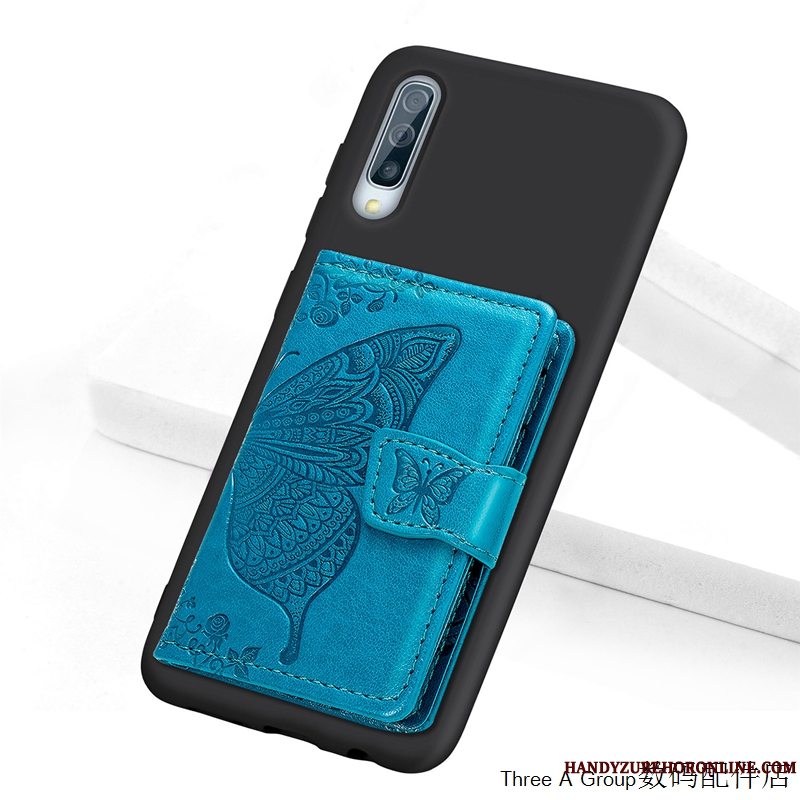 Etui Samsung Galaxy A70s Support Af Personlighed Anti-fald, Cover Samsung Galaxy A70s Tegnebog Telefonlyserød