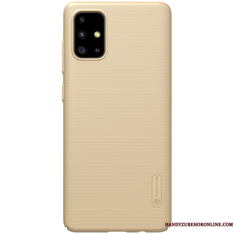 Etui Samsung Galaxy A71 Beskyttelse Anti-fald Nubuck, Cover Samsung Galaxy A71 Sort Telefon