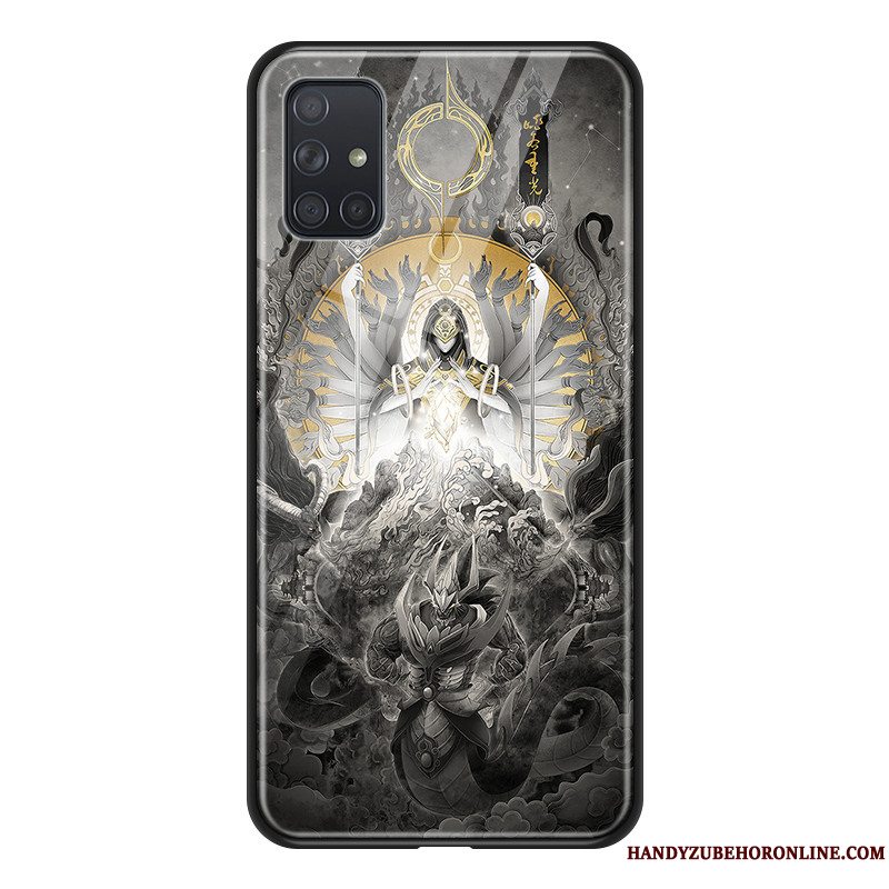 Etui Samsung Galaxy A71 Beskyttelse Glas Telefon, Cover Samsung Galaxy A71 Stor Buddha