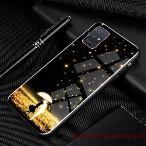 Etui Samsung Galaxy A71 Cartoon Trend Glas, Cover Samsung Galaxy A71 Kreativ Af Personlighed Blå