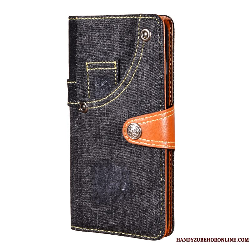 Etui Samsung Galaxy A71 Folio Blå Denim, Cover Samsung Galaxy A71 Telefon