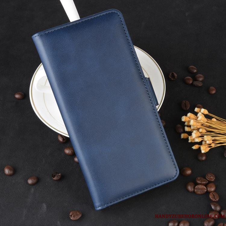 Etui Samsung Galaxy A71 Folio Cow Dyb Farve, Cover Samsung Galaxy A71 Læder Telefonanti-fald