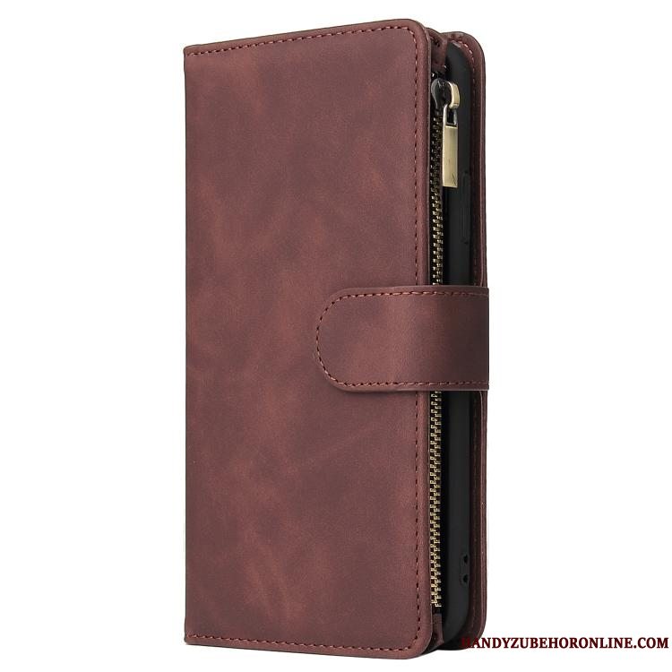 Etui Samsung Galaxy A71 Kreativ Vinrød Telefon, Cover Samsung Galaxy A71 Læder Anti-fald