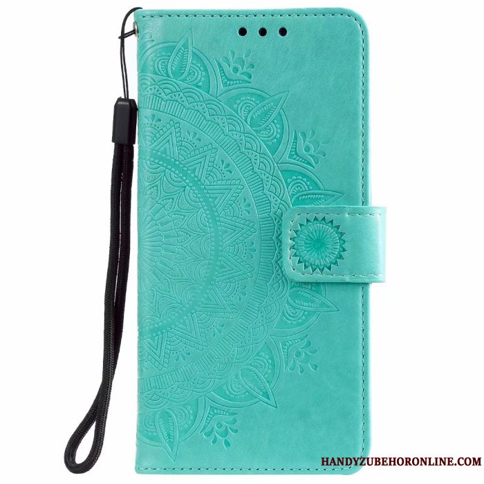 Etui Samsung Galaxy A71 Læder Blå Totem, Cover Samsung Galaxy A71 Folio Telefon