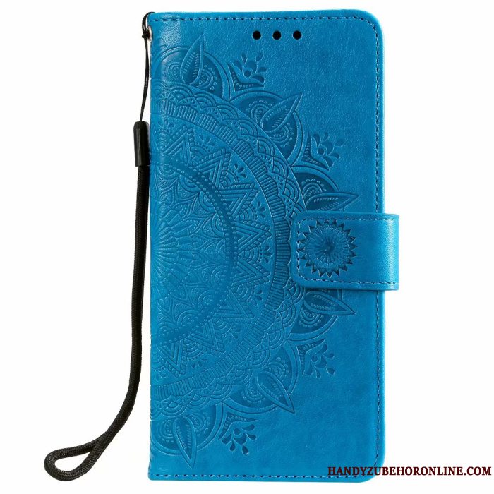 Etui Samsung Galaxy A71 Læder Blå Totem, Cover Samsung Galaxy A71 Folio Telefon