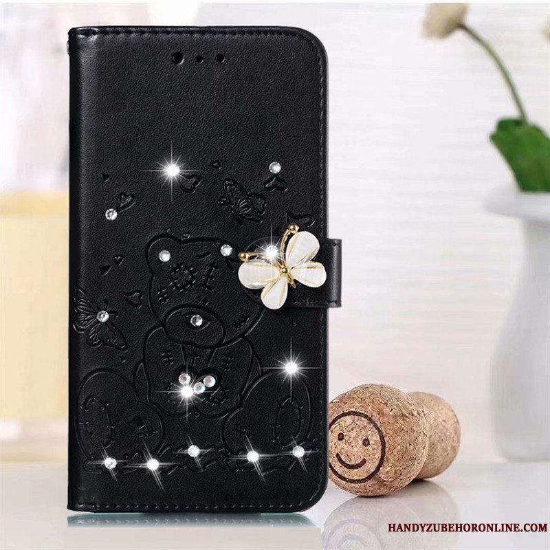 Etui Samsung Galaxy A71 Læder Grøn Lille Sektion, Cover Samsung Galaxy A71 Blød Bjørn Kærlighed