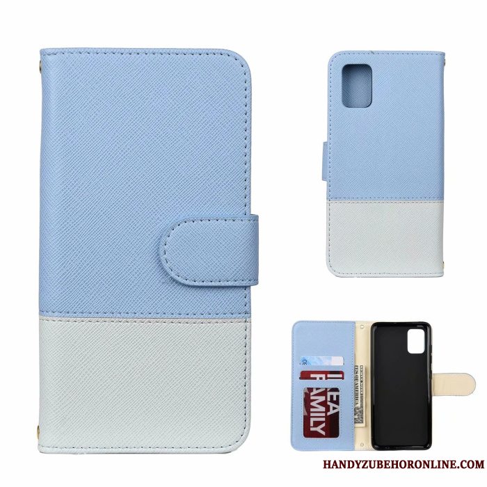 Etui Samsung Galaxy A71 Læder Rød Telefon, Cover Samsung Galaxy A71 Tasker Anti-fald Splejsning