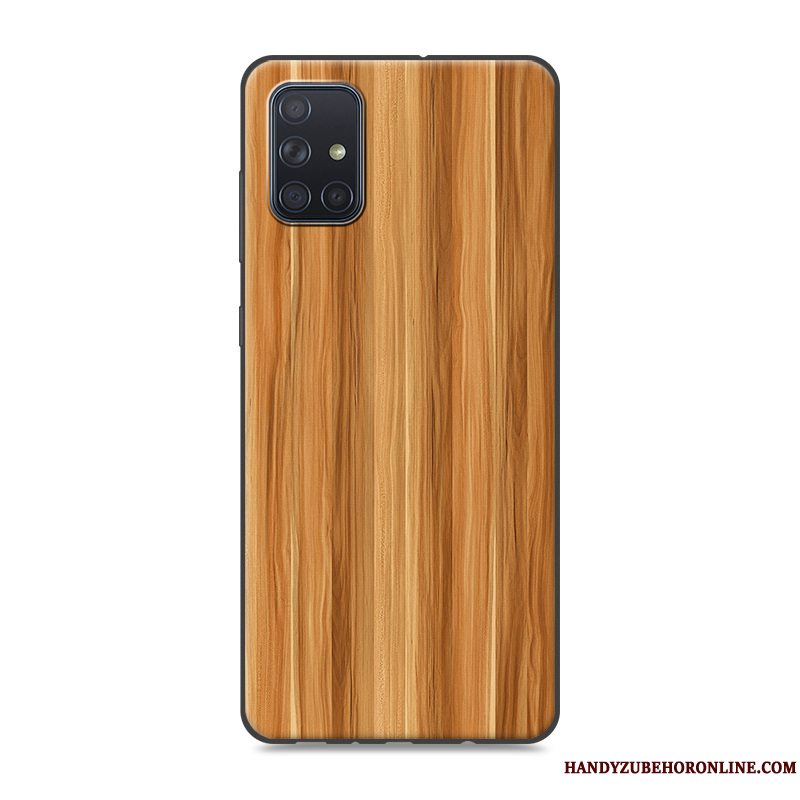 Etui Samsung Galaxy A71 Malet Mønster Telefon, Cover Samsung Galaxy A71 Blød Stor Grå