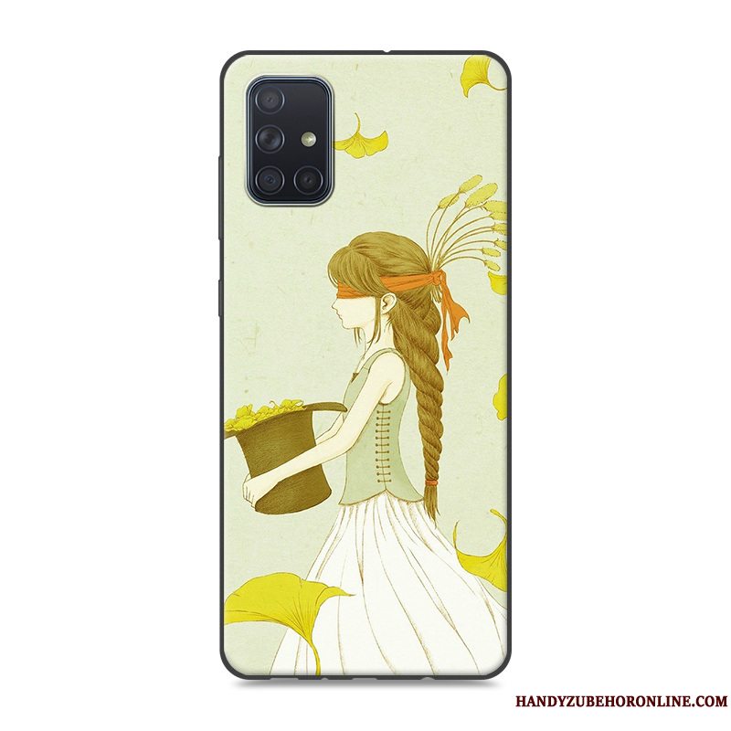 Etui Samsung Galaxy A71 Ny Telefon, Cover Samsung Galaxy A71 Gul Af Personlighed