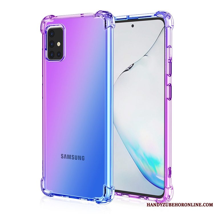 Etui Samsung Galaxy A71 Tasker Regnbue Telefon, Cover Samsung Galaxy A71 Anti-fald Gasbag