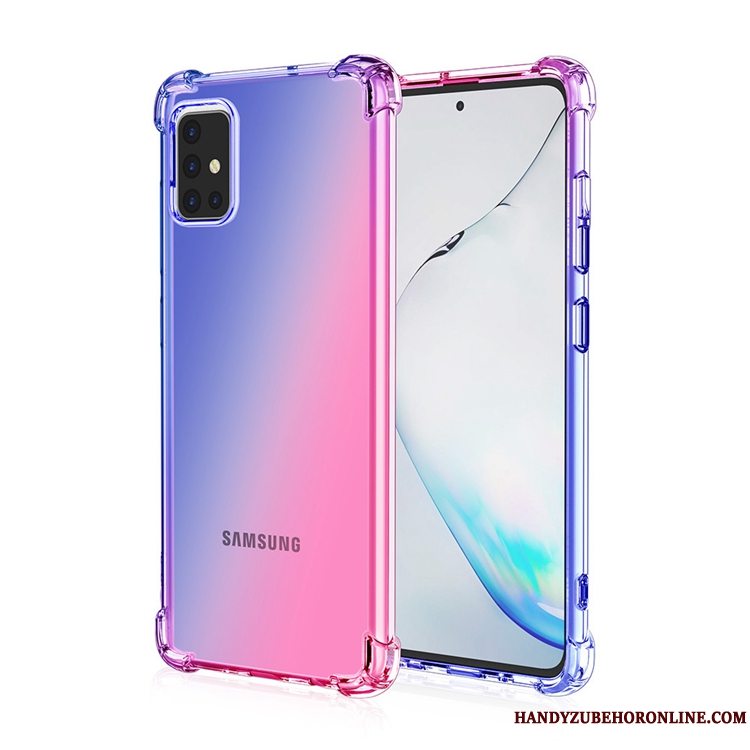 Etui Samsung Galaxy A71 Tasker Regnbue Telefon, Cover Samsung Galaxy A71 Anti-fald Gasbag