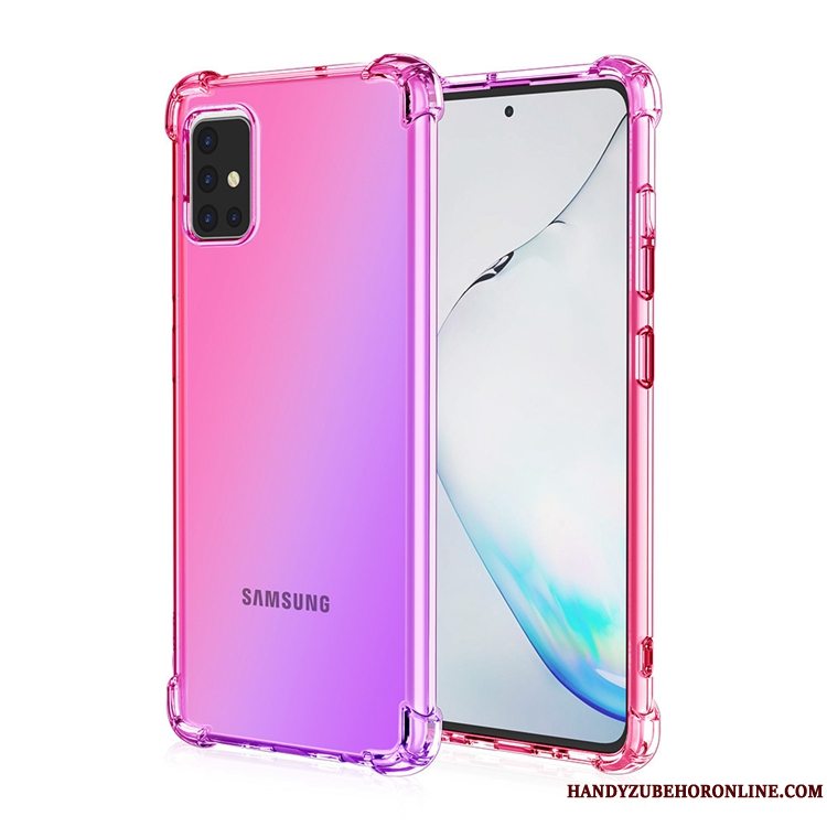 Etui Samsung Galaxy A71 Tasker Regnbue Telefon, Cover Samsung Galaxy A71 Anti-fald Gasbag