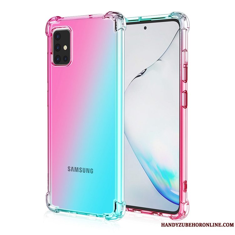 Etui Samsung Galaxy A71 Tasker Regnbue Telefon, Cover Samsung Galaxy A71 Anti-fald Gasbag