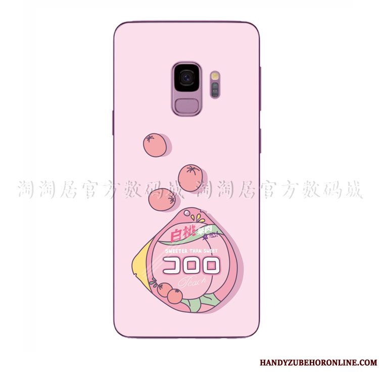 Etui Samsung Galaxy A8 2018 Blød Hjerte Telefon, Cover Samsung Galaxy A8 2018 Lyserød Frisk