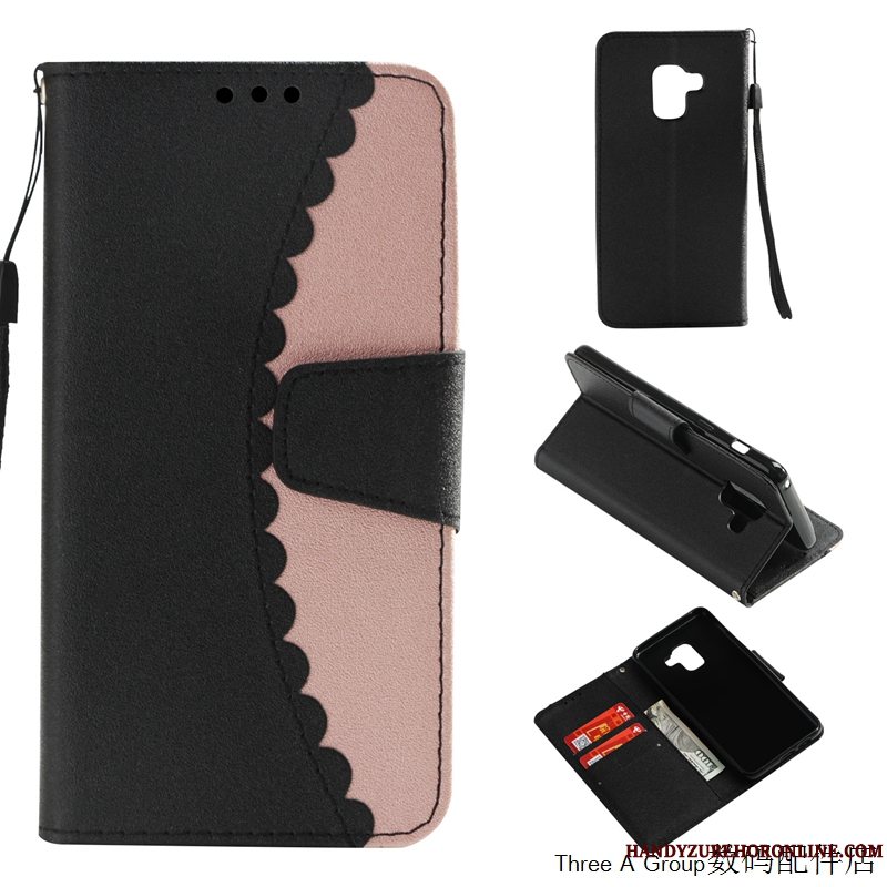 Etui Samsung Galaxy A8 2018 Folio Telefonaf Personlighed, Cover Samsung Galaxy A8 2018 Kreativ Anti-fald Trend