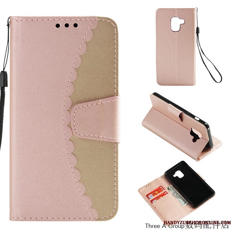 Etui Samsung Galaxy A8 2018 Folio Telefonaf Personlighed, Cover Samsung Galaxy A8 2018 Kreativ Anti-fald Trend