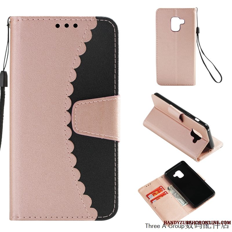 Etui Samsung Galaxy A8 2018 Folio Telefonaf Personlighed, Cover Samsung Galaxy A8 2018 Kreativ Anti-fald Trend