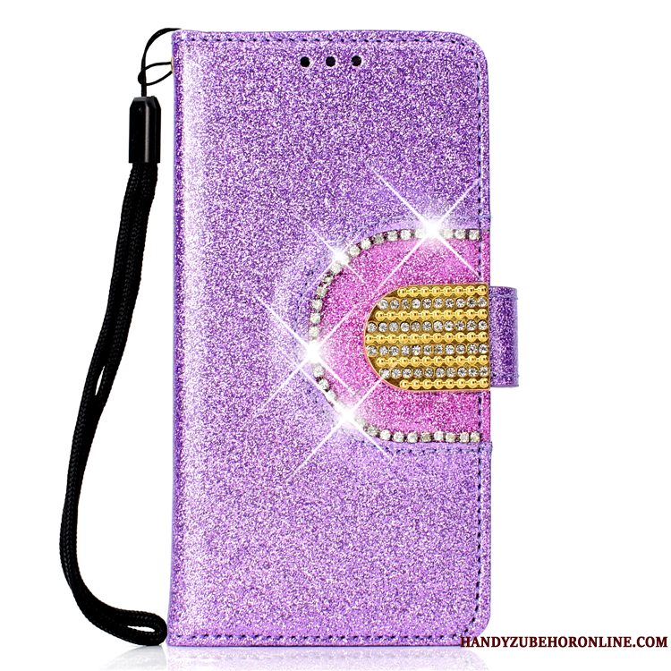 Etui Samsung Galaxy A8 2018 Læder Telefonguld, Cover Samsung Galaxy A8 2018 Folio