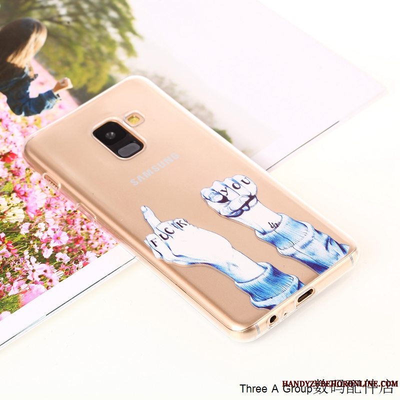 Etui Samsung Galaxy A8 2018 Silikone Lille Sektion Frisk, Cover Samsung Galaxy A8 2018 Beskyttelse Telefonaf Personlighed