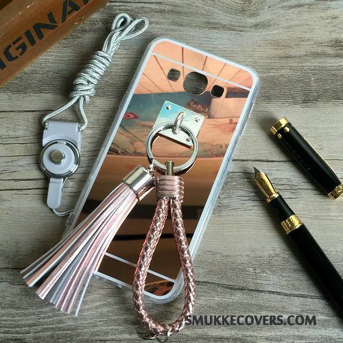 Etui Samsung Galaxy A8 Blød Belægning Lyserød, Cover Samsung Galaxy A8 Silikone Telefontassel