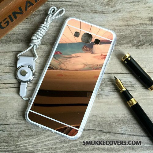 Etui Samsung Galaxy A8 Blød Belægning Lyserød, Cover Samsung Galaxy A8 Silikone Telefontassel