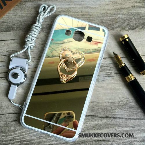 Etui Samsung Galaxy A8 Blød Belægning Lyserød, Cover Samsung Galaxy A8 Silikone Telefontassel