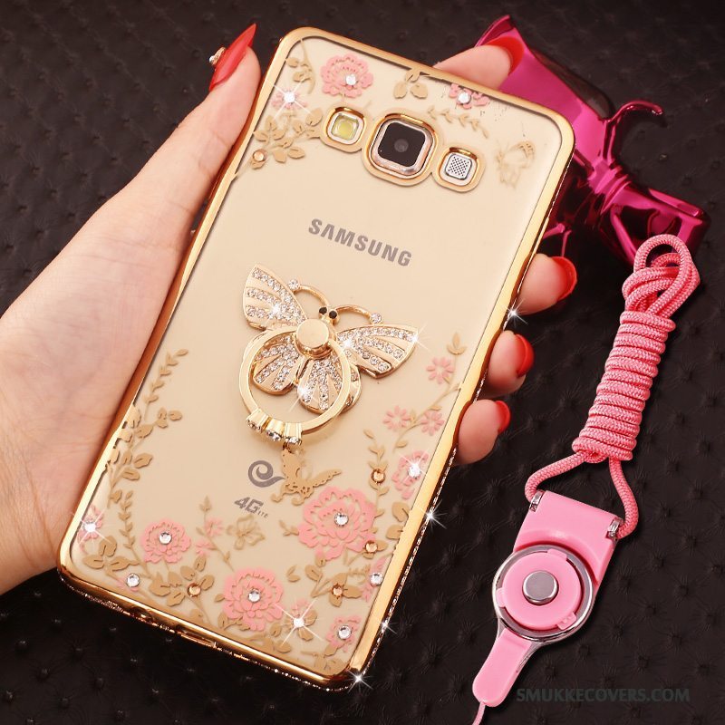 Etui Samsung Galaxy A8 Blød Guld Telefon, Cover Samsung Galaxy A8 Silikone