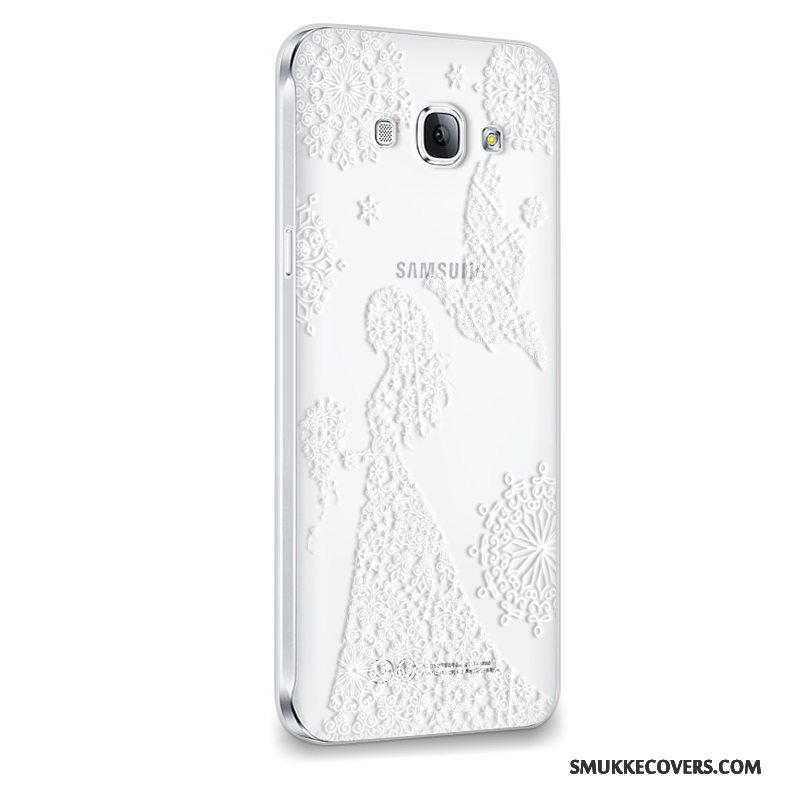 Etui Samsung Galaxy A8 Blød Telefonsmuk, Cover Samsung Galaxy A8 Beskyttelse Lilla Anti-fald