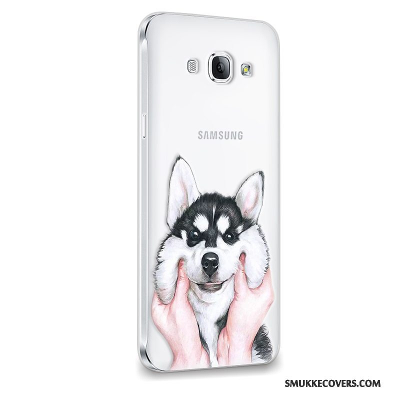 Etui Samsung Galaxy A8 Blød Telefonsmuk, Cover Samsung Galaxy A8 Beskyttelse Lilla Anti-fald