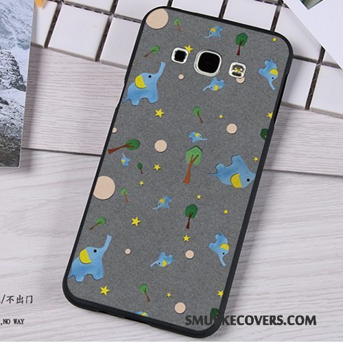 Etui Samsung Galaxy A8 Blød Telefontrend, Cover Samsung Galaxy A8 Silikone Lilla Anti-fald