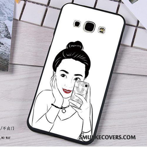 Etui Samsung Galaxy A8 Blød Telefontrend, Cover Samsung Galaxy A8 Silikone Lilla Anti-fald