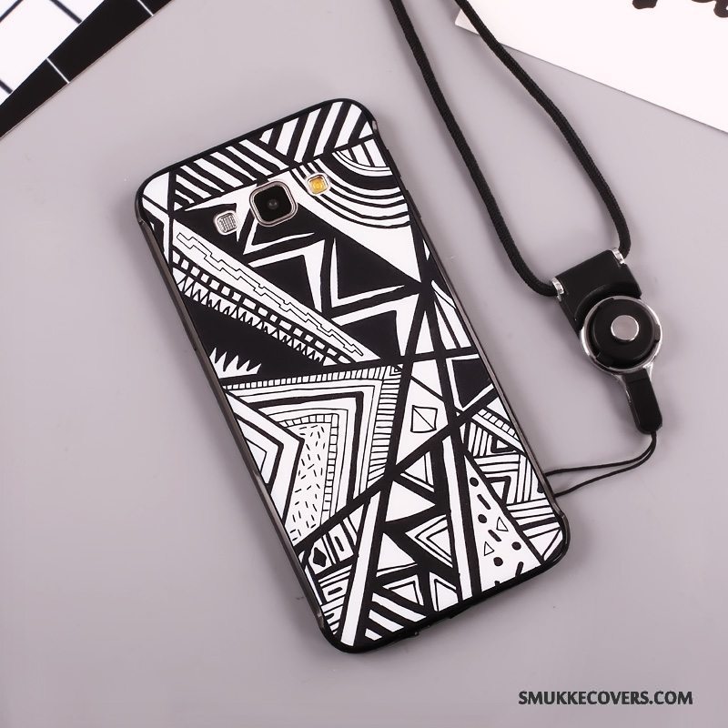 Etui Samsung Galaxy A8 Cartoon Anti-fald Smuk, Cover Samsung Galaxy A8 Silikone Telefonrød