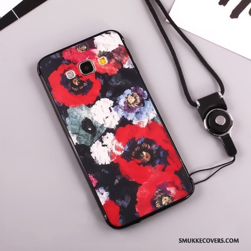 Etui Samsung Galaxy A8 Cartoon Anti-fald Smuk, Cover Samsung Galaxy A8 Silikone Telefonrød