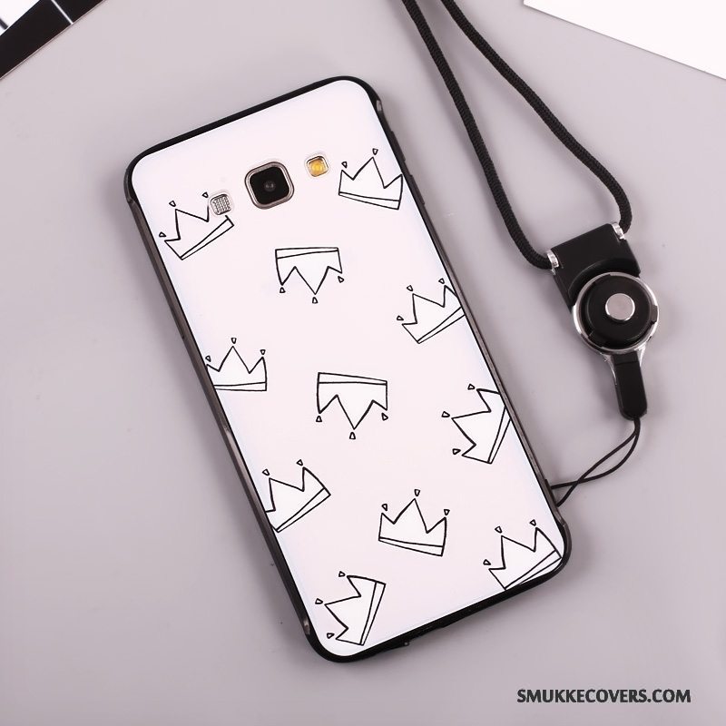 Etui Samsung Galaxy A8 Cartoon Anti-fald Smuk, Cover Samsung Galaxy A8 Silikone Telefonrød