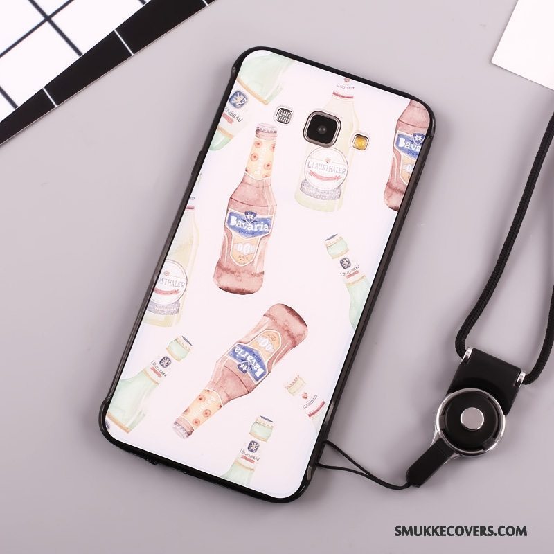 Etui Samsung Galaxy A8 Cartoon Anti-fald Smuk, Cover Samsung Galaxy A8 Silikone Telefonrød