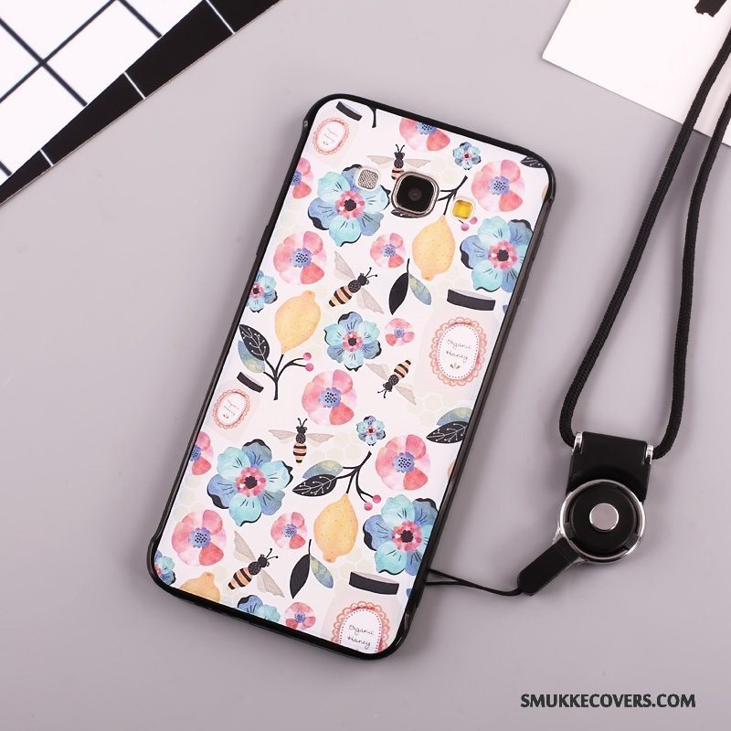 Etui Samsung Galaxy A8 Cartoon Anti-fald Smuk, Cover Samsung Galaxy A8 Silikone Telefonrød