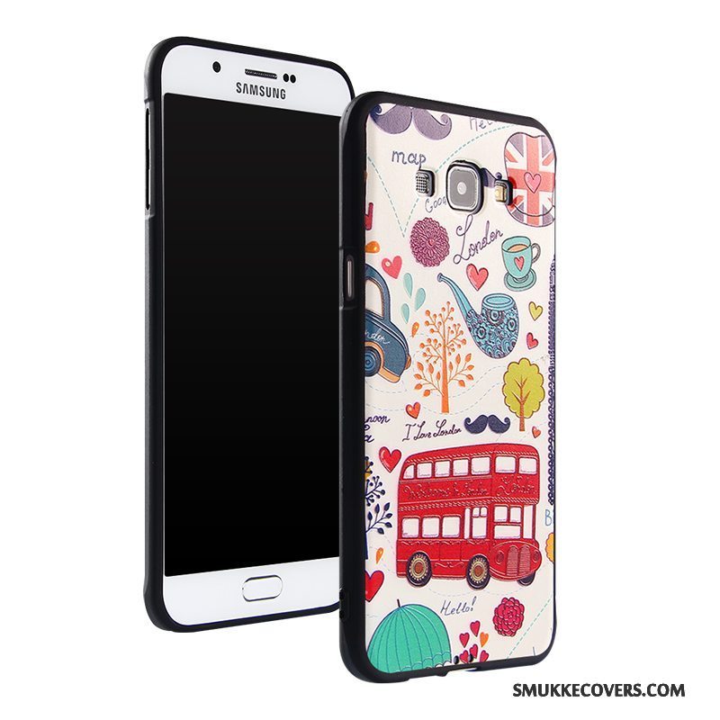 Etui Samsung Galaxy A8 Cartoon Hængende Ornamenter Anti-fald, Cover Samsung Galaxy A8 Silikone Trend Telefon