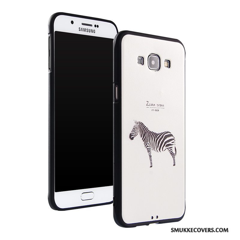 Etui Samsung Galaxy A8 Cartoon Hængende Ornamenter Anti-fald, Cover Samsung Galaxy A8 Silikone Trend Telefon