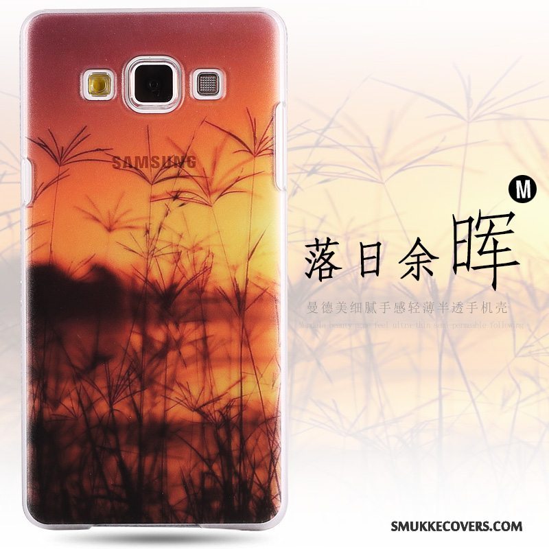 Etui Samsung Galaxy A8 Malet Hård Anti-fald, Cover Samsung Galaxy A8 Beskyttelse Grøn Nubuck