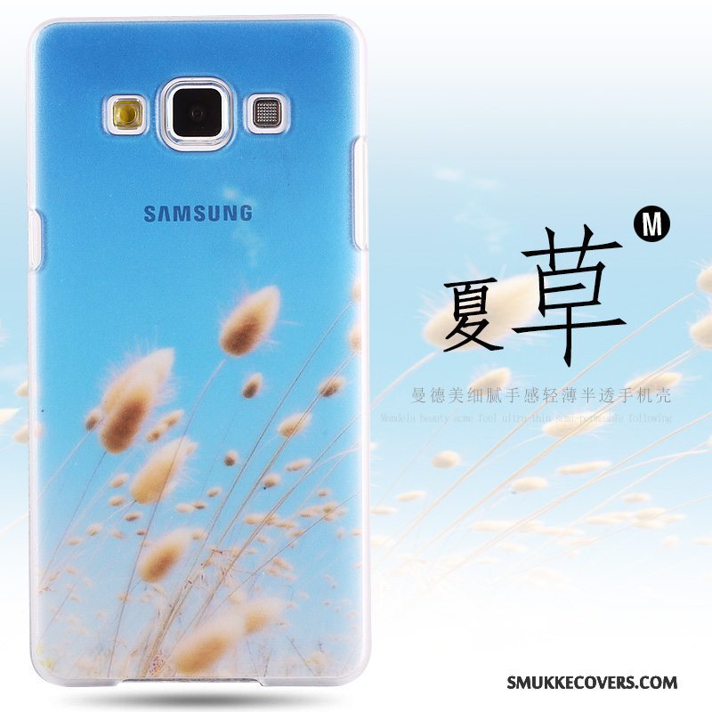 Etui Samsung Galaxy A8 Malet Hård Anti-fald, Cover Samsung Galaxy A8 Beskyttelse Grøn Nubuck
