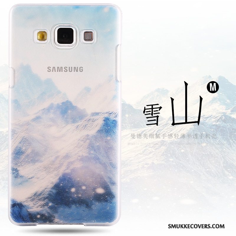 Etui Samsung Galaxy A8 Malet Hård Telefon, Cover Samsung Galaxy A8 Beskyttelse Grøn