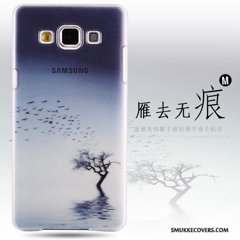 Etui Samsung Galaxy A8 Malet Hård Telefon, Cover Samsung Galaxy A8 Beskyttelse Grøn