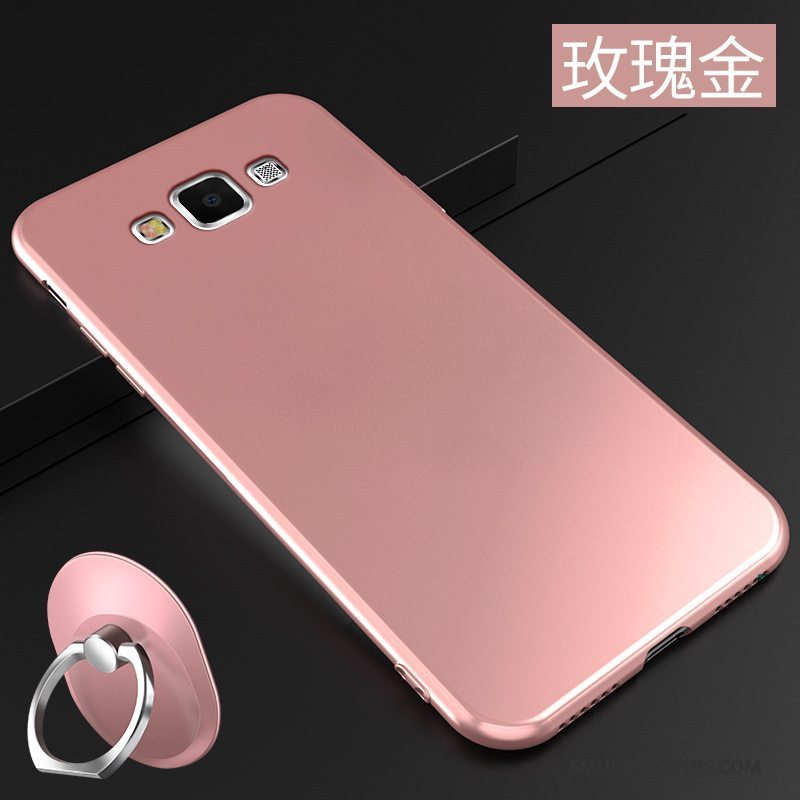 Etui Samsung Galaxy A8 Silikone Anti-fald Rød, Cover Samsung Galaxy A8 Tasker Simple Telefon