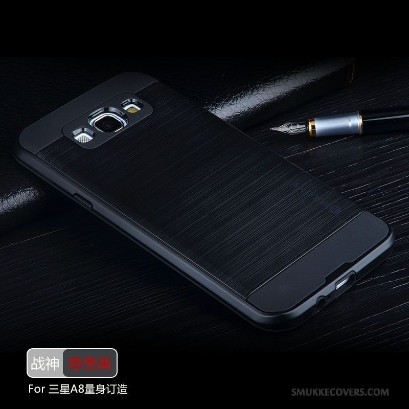 Etui Samsung Galaxy A8 Silikone Anti-fald Sort, Cover Samsung Galaxy A8 Kreativ Af Personlighed Telefon