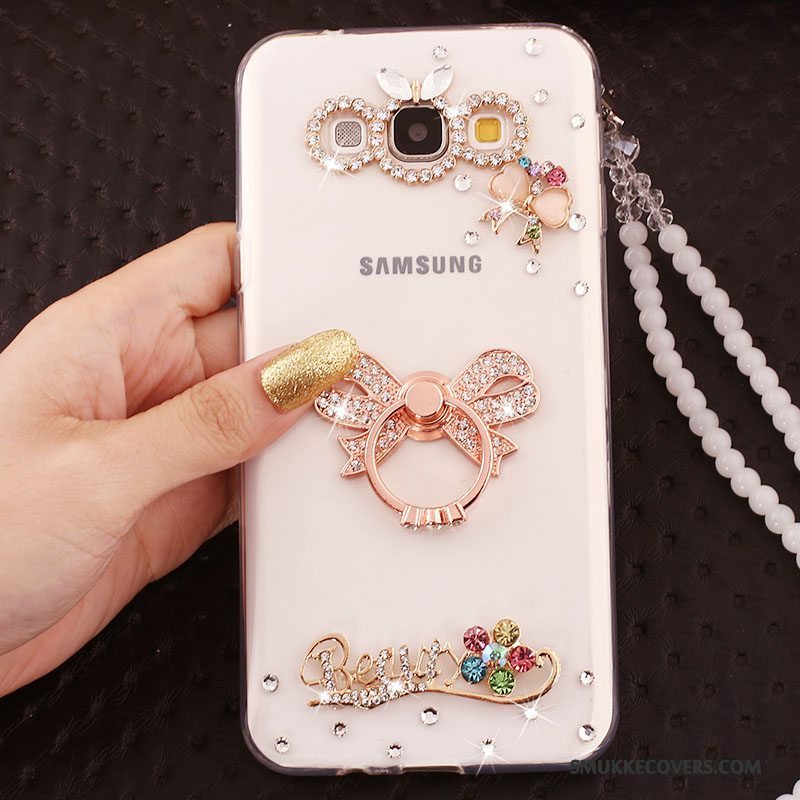 Etui Samsung Galaxy A8 Silikone Lyserød Telefon, Cover Samsung Galaxy A8 Beskyttelse Anti-fald